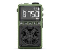 Hndhbfgrt Minédiction Mini-Handheld Full Pocket Pocket Bluetooth Carte Bluetooth Pocket Bluetooth AM/FM Digital Radio
