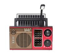 Hndhbfgrt Outdoor FM AM SW Radio Solar Full Band Radio Radio Radio Radio Radio High Sensitivité Récepteur Radio avec Haut-Parleur LED BT