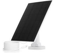 Hndhbfgrt pour Les Caméras de Sécurité Panneaux Solaires 5W-2M Panneau Solaire USB-C IP66 Montre Mur ALIGNABLE ALIGNABLE IPI
