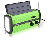 Hndhbfgrt Radio d'urgence 5000mAh Banque Électrique Solar Hand Crank Charge Portable AM/FM/MÉTÈME SURVIAL Radio pour Le Camping en Plein Air