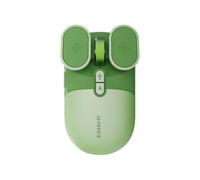 Hndhbfgrt Silencieux 2,4 G/Bluetooth USB Rechargeable AI Wireless Mouse Contrôle Vocal pour Office for Computer Green