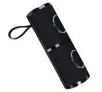 Hndhbfgrt Système de Son Surround Double Corne Subwoofer Wireless Bluetooth en Haut-Parleur Extérieur Imperméable Portable RVB Couleur Lumière Black