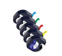HndkCsunY 5 10 Pack 91201 91200 Ruban d'étiquettes Compatible 91331 12267 91202 91203 12mm LT Ruban Compatible avec imprimante d'étiquettes LT 100H 100T(5PK 5Mixed Colors)