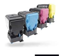 HndkCsunY Cartouche de Toner Couleur C13S050747 C13S050748 C13S050749 C13S050750, 4 pièces, Compatible avec l'imprimante Aculaser C300 C300dn