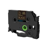HndkCsunY Ruban d'étiquettes TZE231, 12mm, laminé Noir sur Blanc, Compatible avec imprimante d'étiquettes PTH110 PTD210 P710BT E110V, Paquet de 3 à 20(20PK Gold on Black)