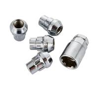 HNDRBD 1 jeu de vis antivol for moyeu roue et écrous blocage for Jeep M1/2''-20 M12x1,25,5 M14x1, épaisseur 32 mm Écrou de boulon de roue(1Key and 4 Lug Nuts,M12x1.5)