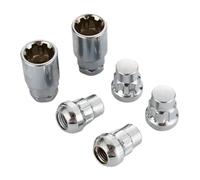 HNDRBD 1 jeu de vis antivol for moyeu roue et écrous blocage for Jeep M1/2''-20 M12x1,25,5 M14x1, épaisseur 32 mm Écrou de boulon de roue(2Keys and 4 Lug Nuts,M12x1.25)