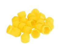 HNDRBD Lot de 20 cache-écrous roue 19 mm, antivol, for moyeu voiture, décoration extérieure Écrou de boulon de roue(Giallo)