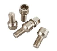 HNDRBD Vis antivol de roue M12x1,5/M14x1,5, boulons, compatibles for VW Audi Mercedes-Benz Skoda Écrou de boulon de roue(4pc Bolts-1pc Key,M12x1.5)