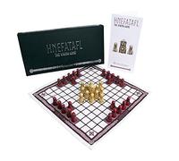 Hnefatafl - Jeu de Société Viking - Édition Cardinal (Morceaux Rouges) - 2 Joueurs - À Partir de 216 Ans - Édition Exclusive Regency Chess Red