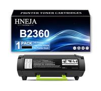 HNEJA Cartouche De Toner B2360, Cartouches De Toner M11XH 331-9805 De Remplacement pour Dell B2360 B2360D B2360DN B3460 B3460DN B3465 B34650N B3465DNF Imprimante,Black-1 Pack