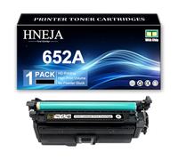 HNEJA Cartouche De Toner De Remplacement 652A, Cartouches De Toner Compatibles CF320A CF321A CF322A CF323A pour HP M680dn M680f M680z Imprimante,Black-1 Pack