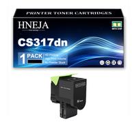 HNEJA Cartouche Toner CS317dn, Compatible 71B20K0 71B20C0 71B20Y0 71B20M0 | pour Lexmark CS317dn CX317dn CS417dn CX417de CS517de CX517de Imprimante,Black-1 Pack
