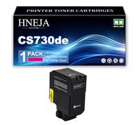 HNEJA Cartouche Toner CS730de, Compatible 71C20K0 71C20C0 71C20M0 71C20Y0 | pour Lexmark CS730de CX730de CS735de CX735adse CX737adzse Imprimante,Magenta-1 Pack