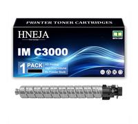 HNEJA Cartouche Toner IM C3000, Cartouches Toner Compatibles 842255 842256 842257 842258 pour Ricoh Aficio IM C3000 C3500 Imprimantes,Black-1 Pack