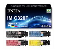 HNEJA Cartouche Toner IM C320F, Cartouches Toner Compatibles 842656 842657 842642 842643 pour Ricoh IM C320F Imprimante,4 Colors-1 Pack