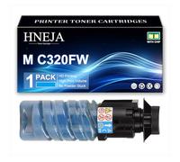 HNEJA Cartouche Toner M C320FW, Cartouches Toner Compatibles 842656 842657 842642 842643 pour Ricoh M C320FW M C320FSE Imprimante,Cyan-1 Pack