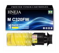 HNEJA Cartouche Toner M C320FW, Cartouches Toner Compatibles 842656 842657 842642 842643 pour Ricoh M C320FW M C320FSE Imprimante,Yellow-1 Pack