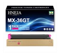 HNEJA Cartouche Toner MX-36GT, Cartouches Toner Compatibles MX-36GT-BA MX-36GT-CA MX-36GT-MA MX-36GT-YA pour Sharp MX-2610N MX-2615N MX-2640N MX-3110N MX-3115N MX-3140N Imprimantes,Magenta-1 Pack