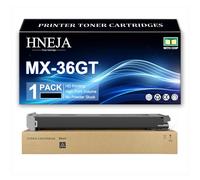 HNEJA Cartouche Toner MX-36GT, Cartouches Toner Compatibles MX-36GT-BA MX-36GT-CA MX-36GT-MA MX-36GT-YA pour Sharp MX-2610N MX-2615N MX-2640N MX-3110N MX-3115N MX-3140N Imprimantes,Black-1 Pack