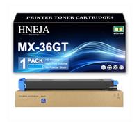HNEJA Cartouche Toner MX-36GT, Cartouches Toner Compatibles MX-36GT-BA MX-36GT-CA MX-36GT-MA MX-36GT-YA pour Sharp MX-2610N MX-2615N MX-2640N MX-3110N MX-3115N MX-3140N Imprimantes,Cyan-1 Pack
