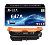HNEJA Cartouche Toner Remplacement 647A, Cartouches De Toner Compatibles CE260A CE261A CE263A CE262A pour HP CP4025 CP4025n CP4025dn CP4525n CP4525dn CP4525xh Imprimante,Black-1 Pack