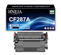 HNEJA Cartouche Toner Remplacement 87A, Cartouches Toner Noir Compatibles CF287A pour HP M506dn M506n M506x M527z M527f M527dn M501dn Imprimante | Rendement Élevé | 9000 Pages,Black-1 Pack