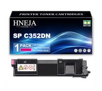 HNEJA Cartouche Toner SP C352, Compatible Cartouches Toner 407383 407384 407385 407386 pour Ricoh SP C352DN Imprimante,Magenta-1 Pack