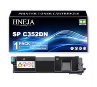 HNEJA Cartouche Toner SP C352, Compatible Cartouches Toner 407383 407384 407385 407386 pour Ricoh SP C352DN Imprimante,Cyan-1 Pack