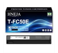 HNEJA Cartouche Toner T-FC50E, Cartouches Toner Compatibles T-FC50EK T-FC50EC T-FC50EM T-FC50EY pour Toshiba E-Studio 2555C 3555C 4555C 5055C Imprimantes,Black-1 Pack