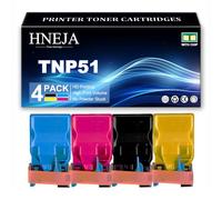 HNEJA Cartouche Toner TNP51, Cartouches Toner Compatibles A0X5155 A0X5455 A0X5355 A0X5255 pour Konica Minolta Bizhub C3110 C3110P Imprimante,4 Colors-1 Pack