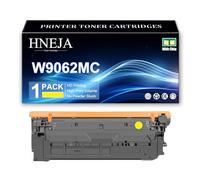 HNEJA Cartouches De Toner De Remplacement W9060MC W9061MC W9063MC W9062MC pour HP E55040DW E57540dn E57540C Imprimante, Haut Rendement,Yellow-1 Pack