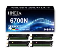 HNEJA Unité De Tambour 6700N, Compatible 108R00974 108R00971 108R00972 108R00973 Unité Imagerie pour Xerox Phaser 6700DN 6700DT 6700DX 6700N Imprimante,4 Colors-1 Pack