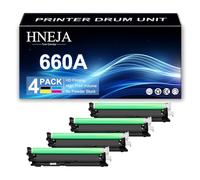 HNEJA Unité Imagerie 660A pour HP M751n M751dn M856dn M856x M776dn M776z M776zs Imprimante, Compatible Unité Tambour 660A W2004A | Haut Rendement | 65 000 Pages,4 Colors-1 Pack