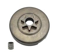 HNFCQXMYOZ Kit de Tambour d'embrayage à Pas de 3/8 7T, roulement d'embrayage de pignon de Jante adapté à la tronçonneuse 362 365 371 372 372XP 570 575(Drum Kit B)