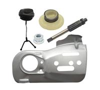 HNFCQXMYOZ Kit d'engrenage à vis sans Fin, Capuchon de Plaque de Barre intérieure de Guidage d'huile adapté à la pièce de tronçonneuse 445 450 445E 450E