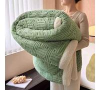 HNGKGJBL Couverture LestéE en Polaire Sherpa pour Adulte, IdéAle pour Dormir, Couverture Double Face Douce Et Moelleuse pour Canapé, Lit Ou Fauteuil(Ash Green,150 * 200cm)