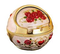 HNGM Cendriers Cendrier Domestique Maison décoration de Zinc Alliage rétro Grand Titulaire de frêne avec Couvercle pour la Maison de Relief 3D rétro est exquise (Color : 5)