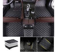 HNHPY Tapis de Sol Voiture pour Tiguan 2016 2017 2018 2019 2020 2021 2022 2023 2024 2025, Couverture ComplèTe Cuir Voiture Moquette Tous Temps Antidérapant Imperméables Accessoires,B