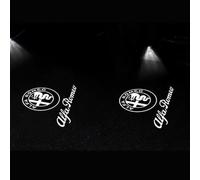 HNJDM 2 Pièces Voiture Éclairage Intérieur pour Alfa Romeo Stelvio 2017-2022 2023, Lumière de Bienvenue Lumière de Porte Eclairage Porte Projecteur de Porte