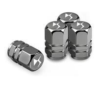 HNJDM Voiture Capuchon de Valve pour DS Spirit DS3 DS4 DS4S DS5 DS 5LS DS6 DS7,Valve Pneu Bouchons de Valve Couvercles Tige avec Joint en Caoutchouc Étanche Pneus Jantes Accessoires,D