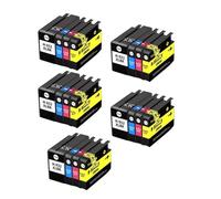HNJFXCRO 4 Pack Compatible 932xl 933 Cartouches à Encre Compatible avec 932 933 XL Remplacement Compatible avec OfficeJet 6100 6600 6700 7110 7610 7612 7510 7512 Printers(932XL 933XL-20pcs)