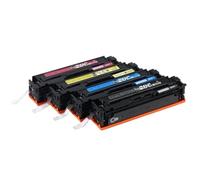 HNJFXCRO Cartouche de Toner Compatible 410x CF410X CF411X CF412X CF413X Compatible avec Les modèles d'imprimante Laser Couleur M452DW M452DN M452NW M477FNW M477FDN M477FDW M377DW(Y(5000pages))