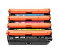 HNJFXCRO Cartouche de Toner Couleur Compatible 655A, Compatible avec modèles M652dn M653dn MFP M681dn M682z CF450A CF451A CF452A CF453A(655A CF450A-1set)