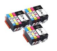 HNJFXCRO Cartouche d'encre 920XL à rendement Compatible Compatible avec imprimantes Officejet 6500 6500A 6000 7000 7500 7500A(3BK 3C 3M 3Y)