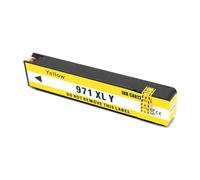 HNJFXCRO Cartouche d'encre 970 971 Compatible Compatible avec Officejet Pro MFP X451dn X451dw X476dn X476dw X551dw X576dw, Pigment Compatible avec imprimante 970XL 971XL(971XL-Y)