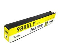 HNJFXCRO Cartouche d'encre 980 Compatible avec 980 980XL, Remplacement Compatible avec imprimantes à Jet d'encre Officejet X585dn X585f X585z X555dn X555xh(1PCS-Yellow)