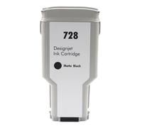 HNJFXCRO Cartouche d'encre Compatible 300ML Compatible avec imprimante Designjet T730 T830 F9J68A F9J67A F9J66A 65A, Disponible en 4 Options de Couleurs(728-300ml-MBK)