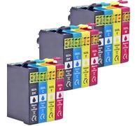 HNJFXCRO Cartouche d'encre Compatible 502XL T502 T502XL, Remplacement Compatible avec XP-5100 XP-5105 WF-2860DWF WF-2865DWF(3SET)