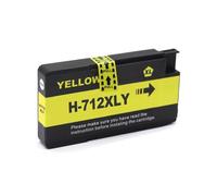 HNJFXCRO Cartouche d'encre Compatible 712 XL 712XL Compatible avec imprimantes à Jet d'encre T210 T230 T250 T630 T650 modèle 3ED71A 3ED67A(1PCS Yellow)